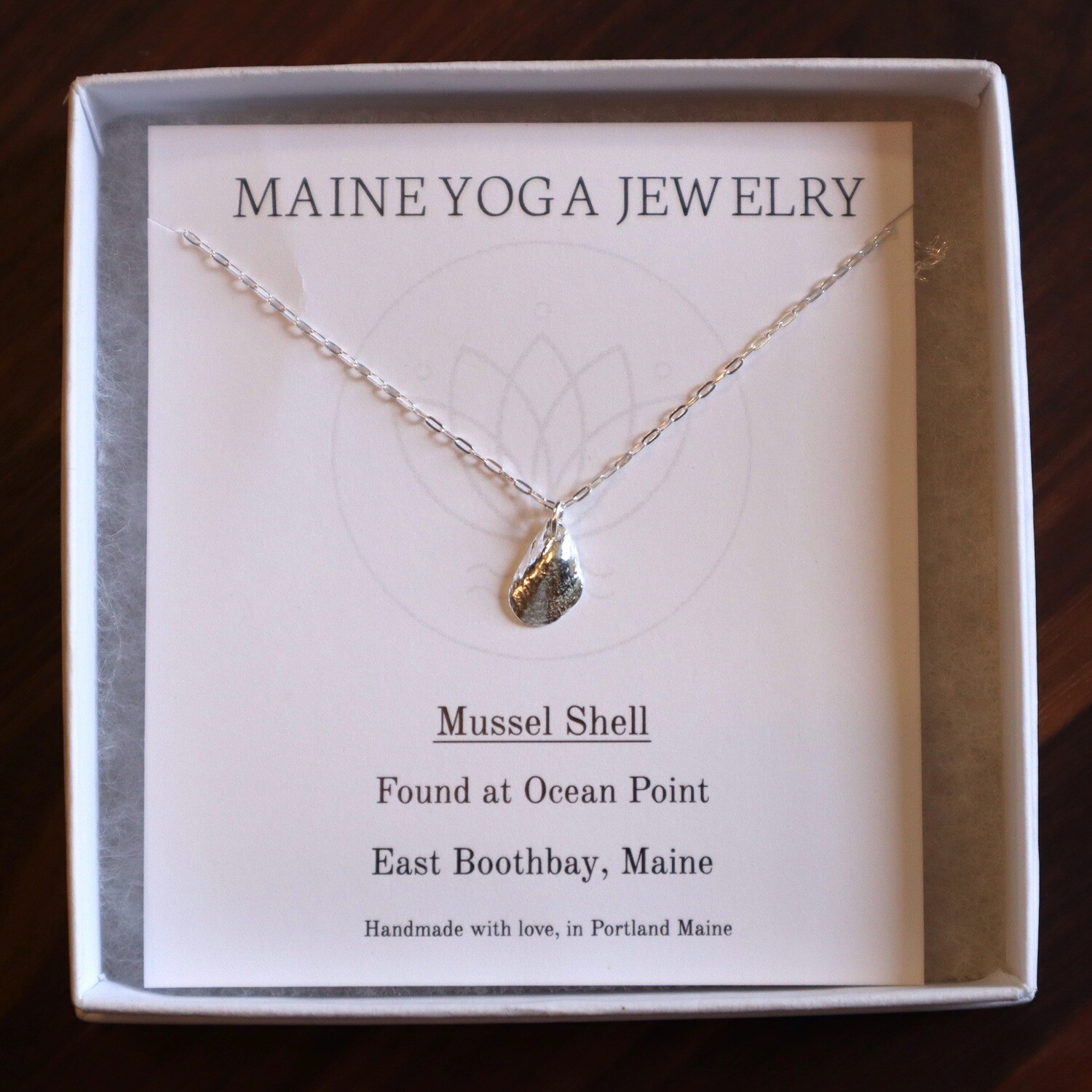 Maine Yoga Jewlery Mussel Necklace - Tiny