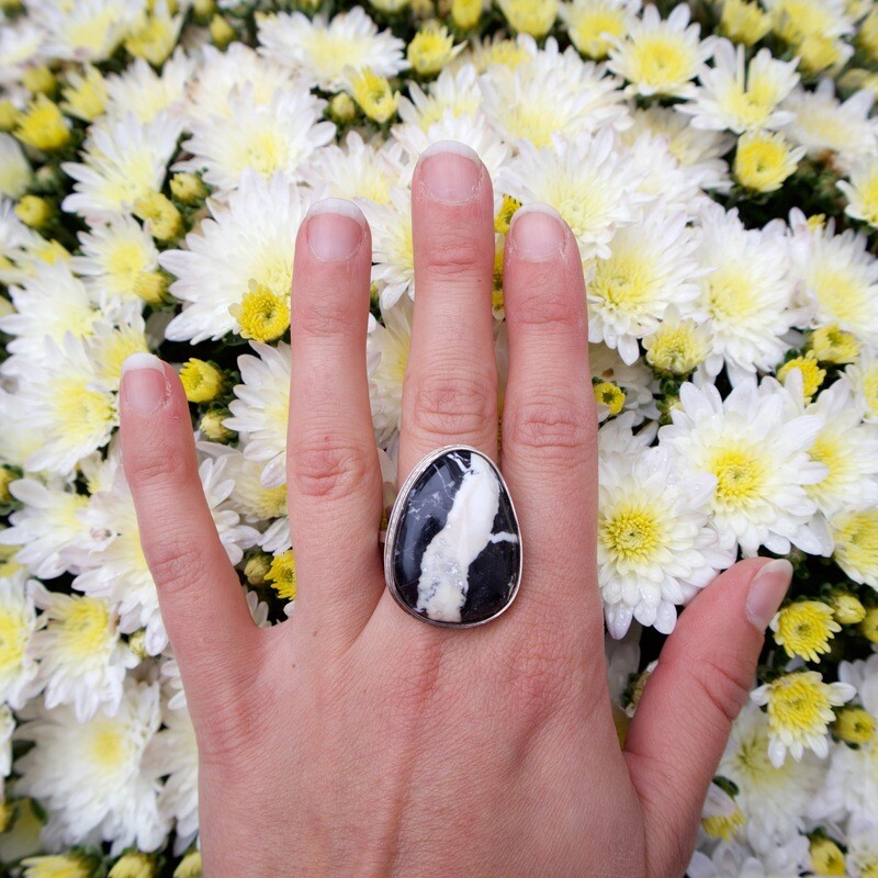 Leslie Weaver White Buffalo Ring