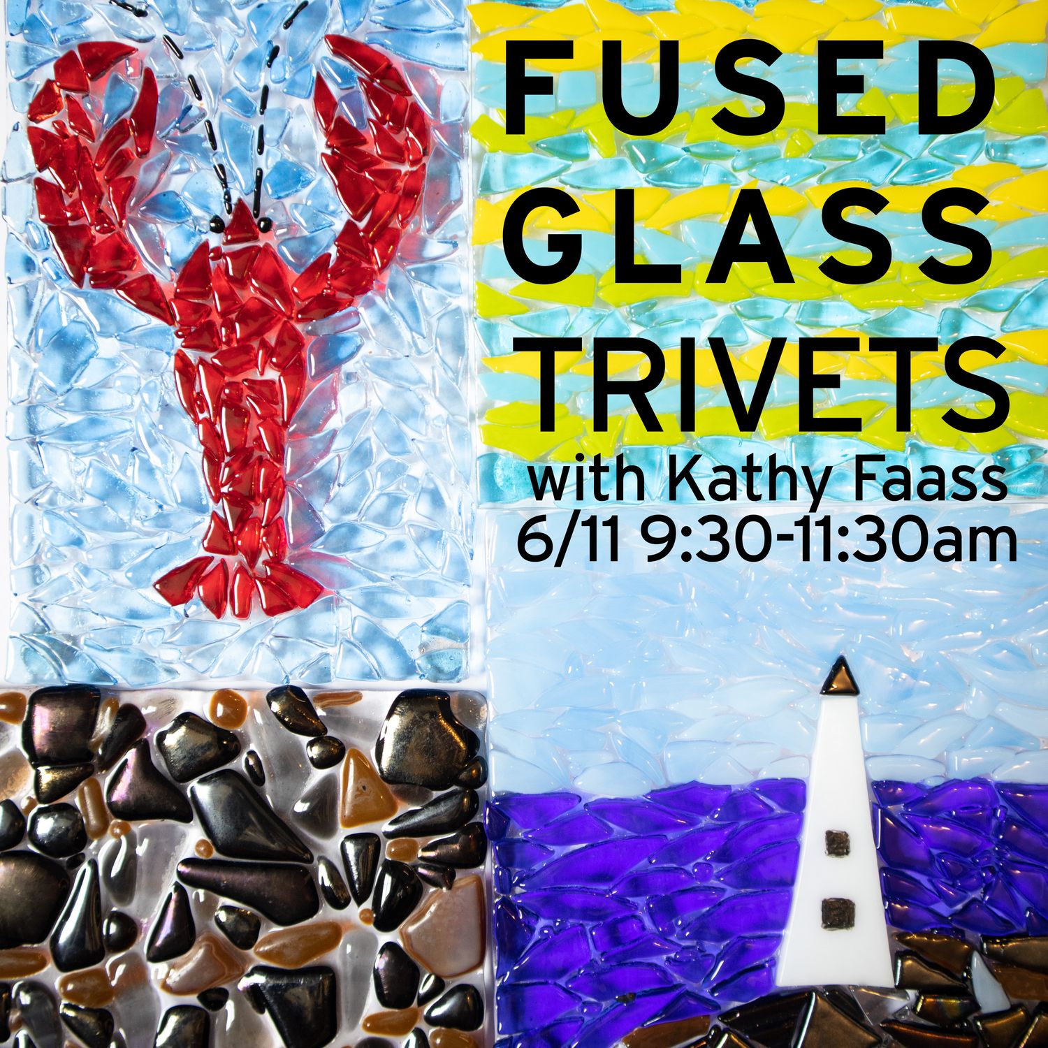 6/11 Fused Glass Trivet Workshop