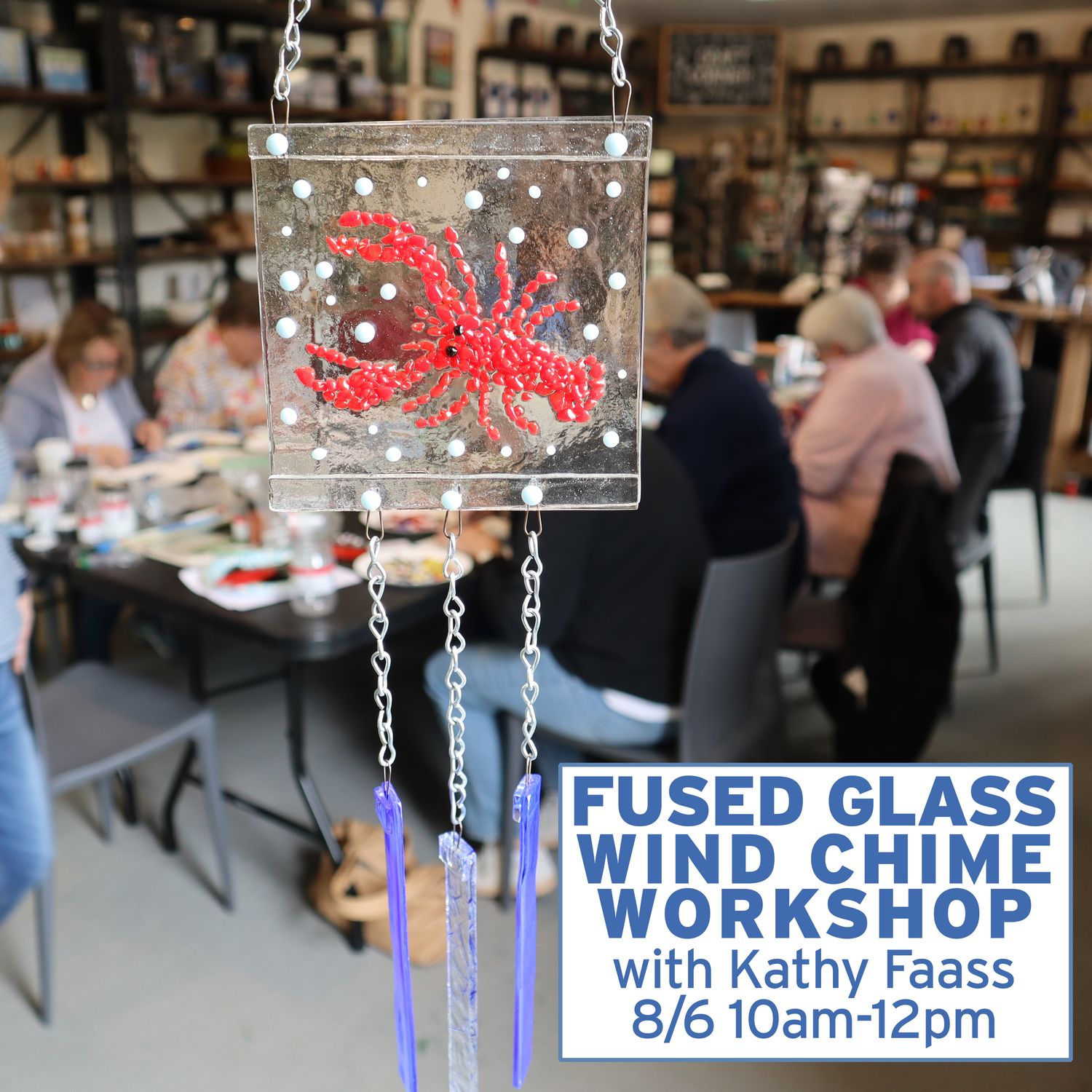 8/6 Fused Glass Wind Chime Workshop