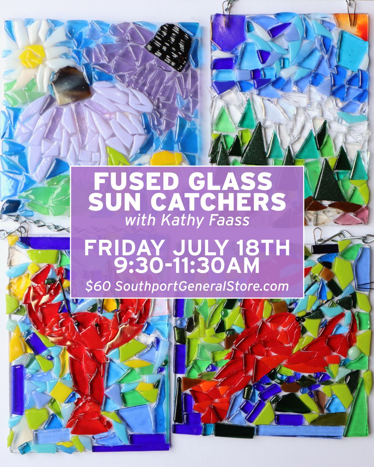 7/18 Fused Glass Sun Catcher Workshop