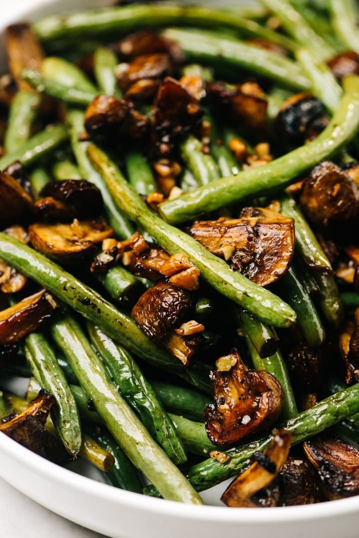 Roasted Sherry Green Beans