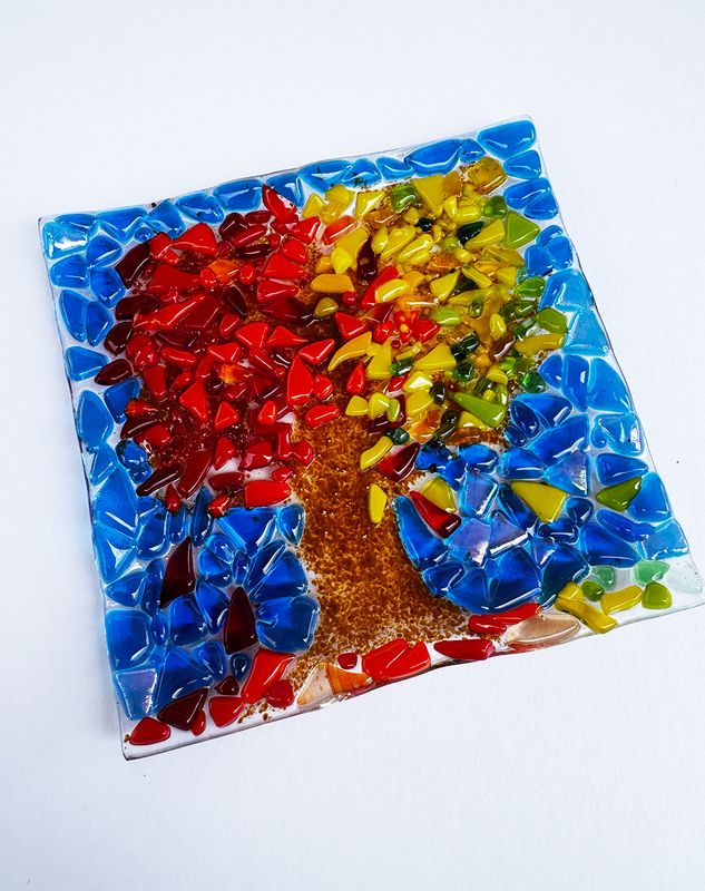 11.21.26 Fused Glass Workshop | Holiday Plate