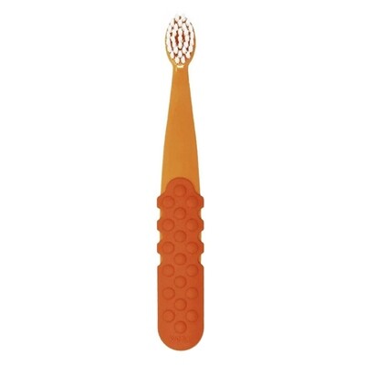 Щётка зубная для детей "Totz Plus", оранжево-персиковая Radius с 3-х лет