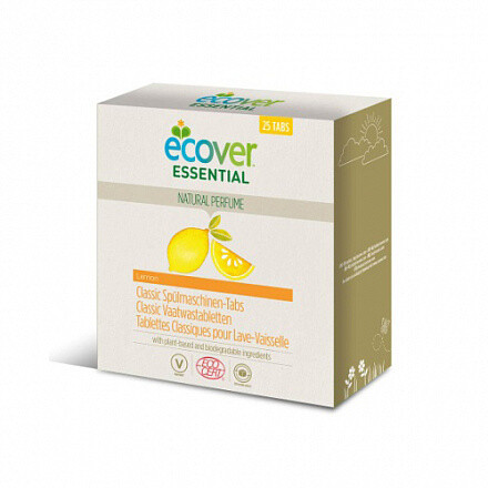 Экологические таблетки для посудомоечной машины классические (ECOCERT) Ecover Essential, 500 гр., 25 шт