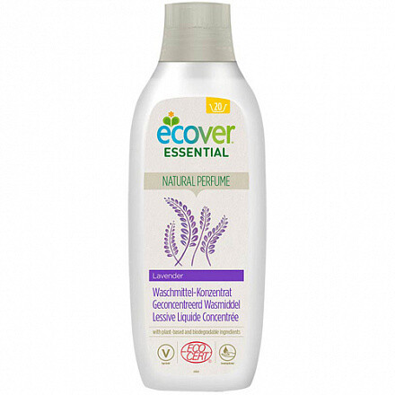 Экологическая жидкость для стирки универсальная концентрат Лаванда (ECOCERT) Ecover Essential, 1 л.