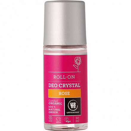 Шариковый дезодорант-кристалл "Роза" Urtekram, 50 мл