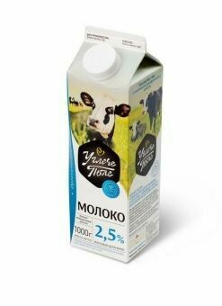 Молоко пастеризованное мдж 2,5% «Углече Поле» 1л