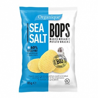 Снеки картофельные запечёные "Bops", с морской солью, Organique, 85 г
