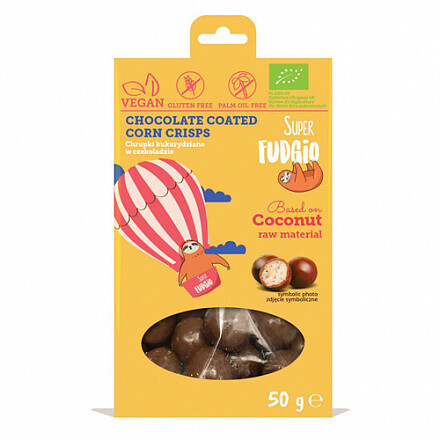 Чипсы кукурузные в шоколаде, Super Fudgio, 50 г