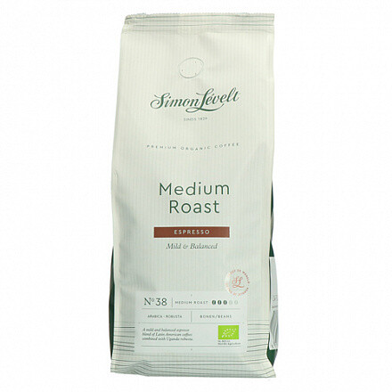 Кофе натуральный жареный в зернах средней обжарки ESPRESSO (смесь 95% Арабика и 5% Робуста ) Simon Levelt 500 г.