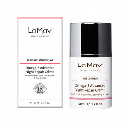 Восстанавливающий ночной крем Omega-3  La Mav, 50 мл