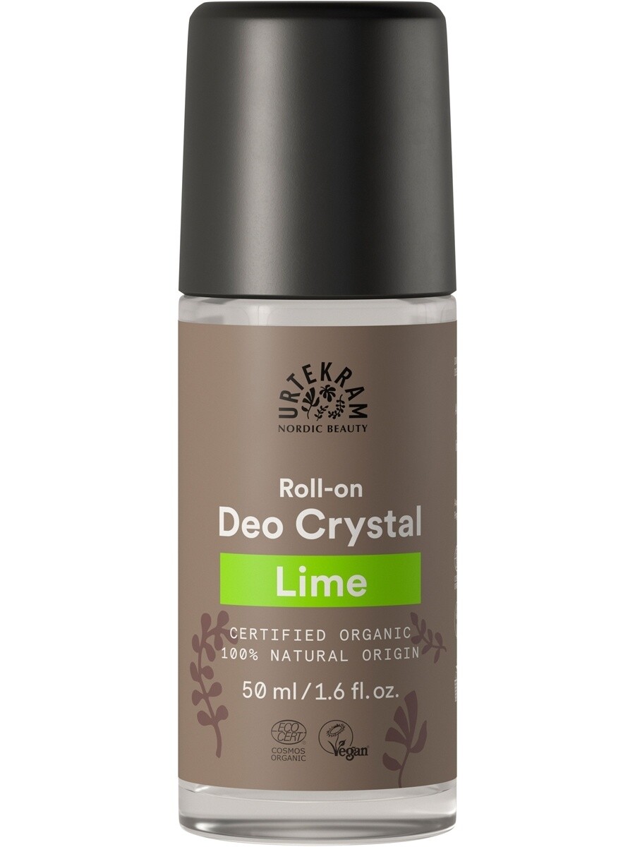 Шариковый дезодорант-кристалл Лайм, Urtekram, 50 мл