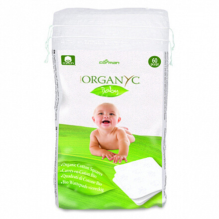 Детские ватные подушечки из органического хлопка, 60 шт. Organyc