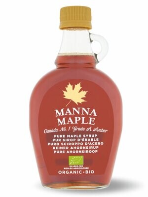 Сироп кленовый, MANNA MAPLE (Канада), стеклянная бутылка 250 г