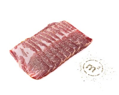 Шейка свиная сырокопченая, в нарезке, "Ферма М2", 150г
