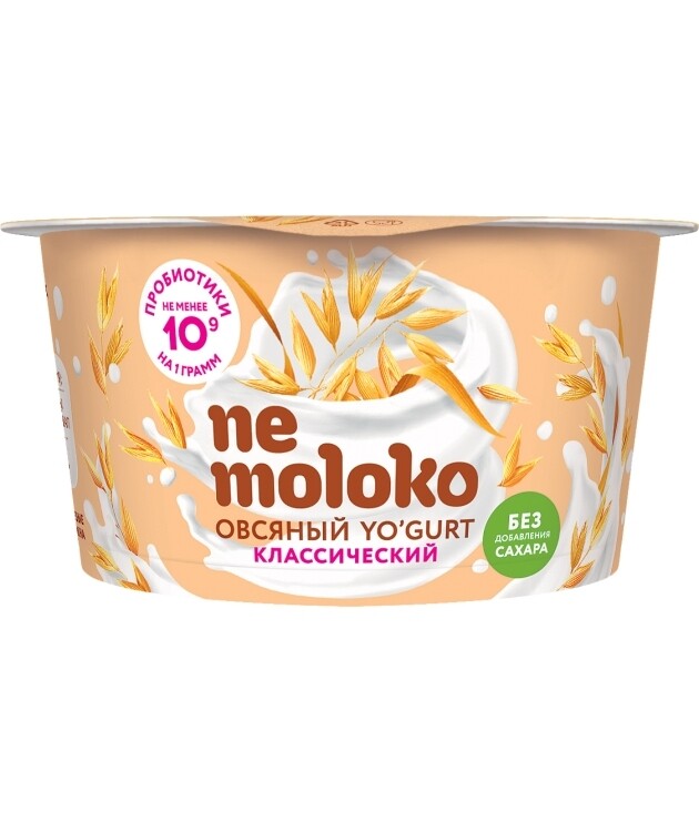 Йогурт овсяный с пробиотиками, витаминами и минеральными веществами, NEMOLOKO, 130г