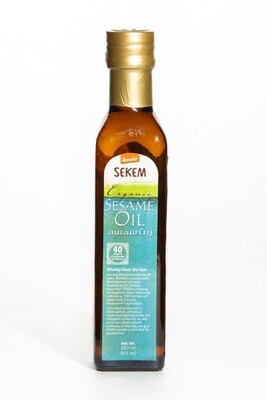 Органическое кунжутное масло, нерафинированное, из неочищенных семян, "Евролист", SEKEM, 250мл
