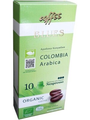 Кофе в капсулах Colombia Organic 10 шт., Блюз, 55г