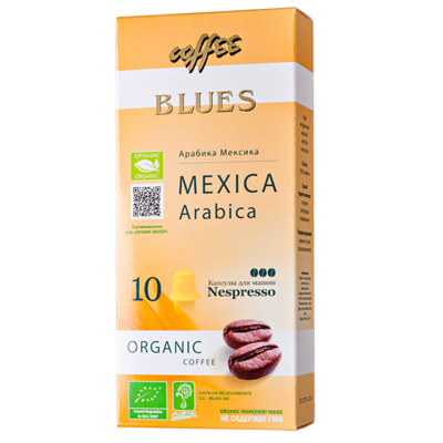 Кофе в капсулах Mexico Organic 10 шт., Блюз, 55 г