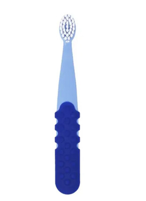 Щётка зубная для детей "Totz Plus", синий-королевский синий Radius с 3-х лет