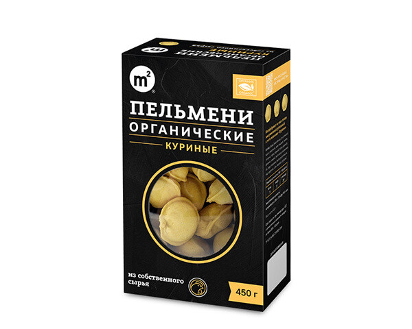 Пельмени Куриные, замороженные, Ферма М2, 450 г