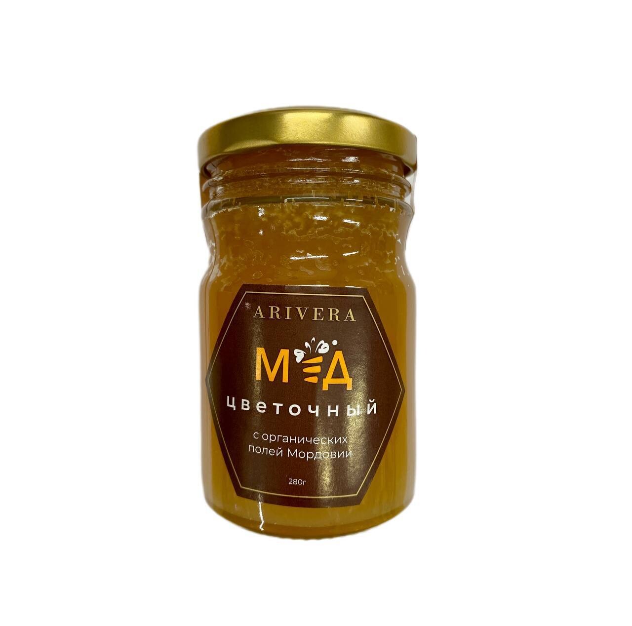 Мёд натуральный цветочный, Аривера, 280 г