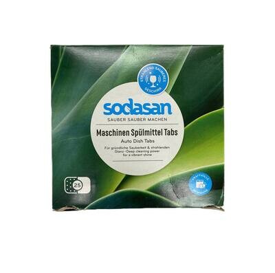 Таблетки для посудомоечных машин, SODASAN, 25 шт (625 г)