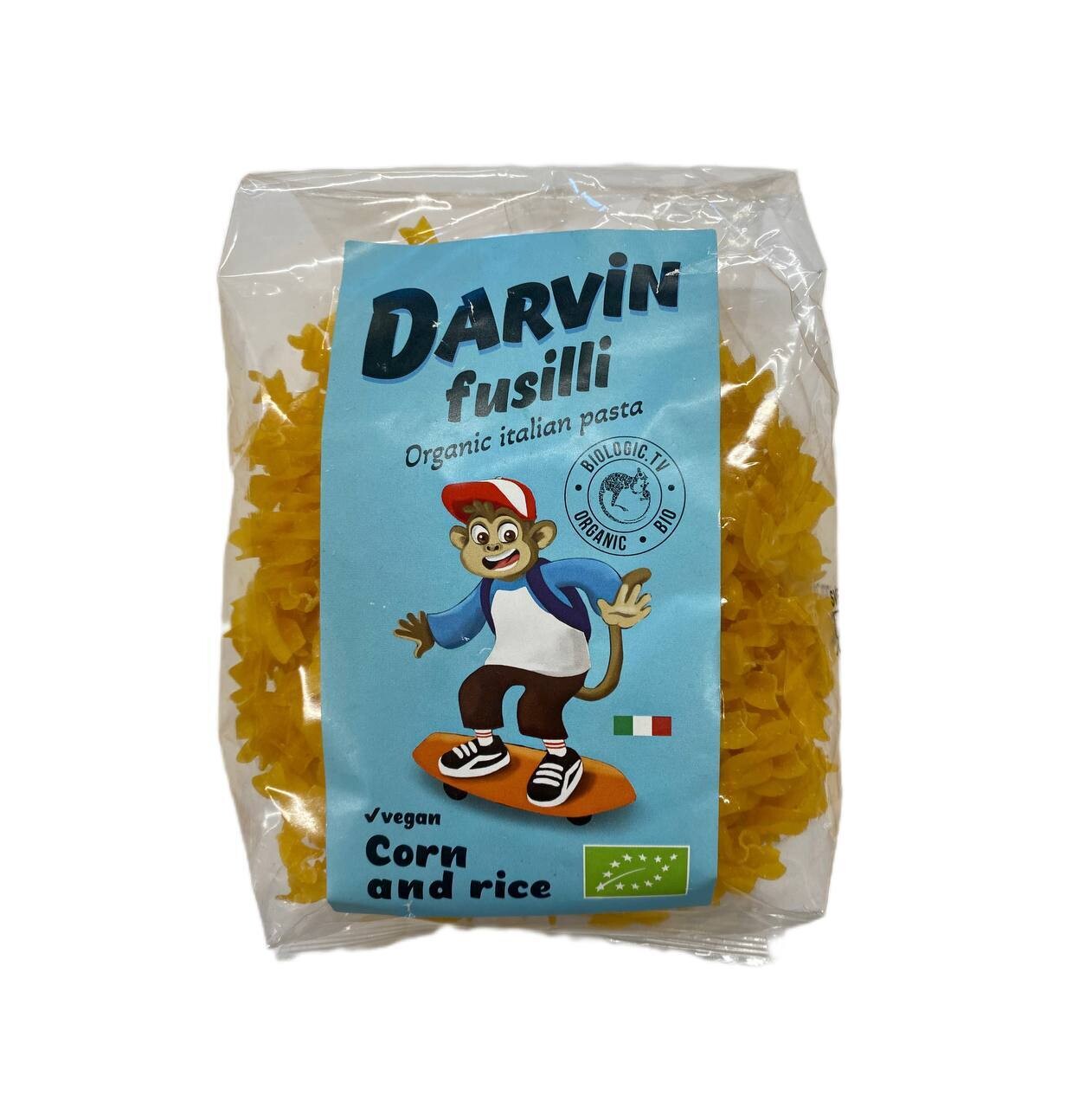 Паста итальянская кукурузно-рисовая, Darvin FUSILLI, 250 г