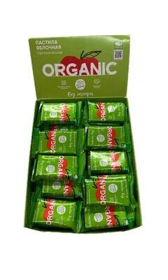 Пастила яблочная органическая БЕЗ САХАРА, Organic Around, коробка 36 шт (36*18 г)
