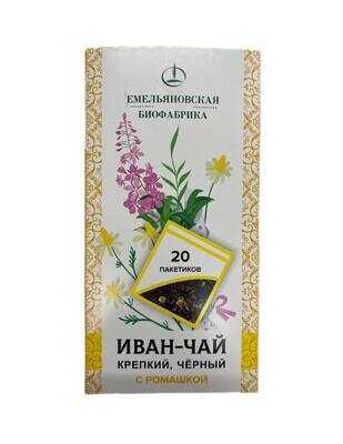 Иван-чай ферментированный с ромашкой, Емельяновская Биофабрика, 20 фильтр пакетов (30 г)