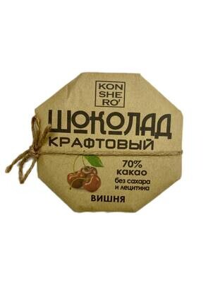 Шоколад на меду с вишней, KONSHERO, 50 г
