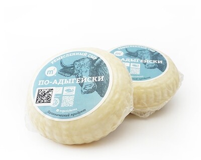 Сыр По-адыгейски из коровьего молока 45%, Ферма М2, 400 г