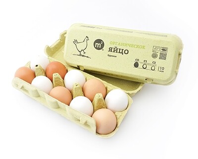 Яйцо куриное С0 (отборная категория), Ферма М2, 10 шт