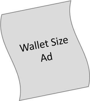 Wallet Size Ad