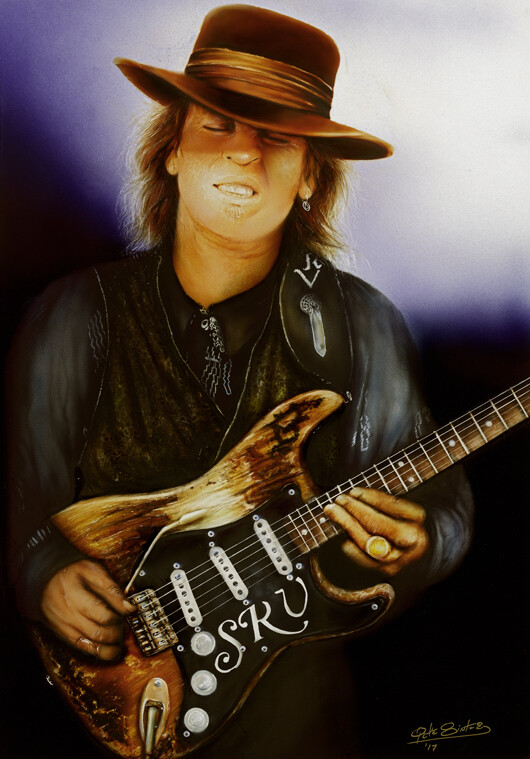 Stevie Ray Vaughan (HD Acrylic)