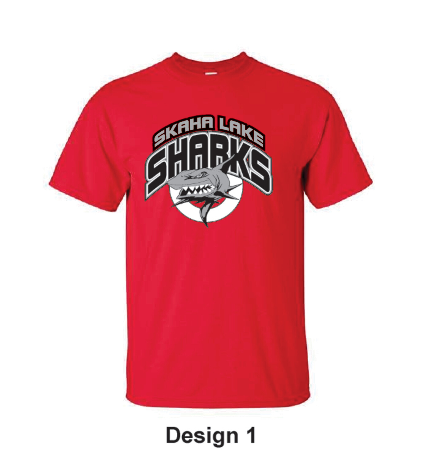 Printed Cotton T-Shirt, Colour: Red, Print Design: Design #1 Printed