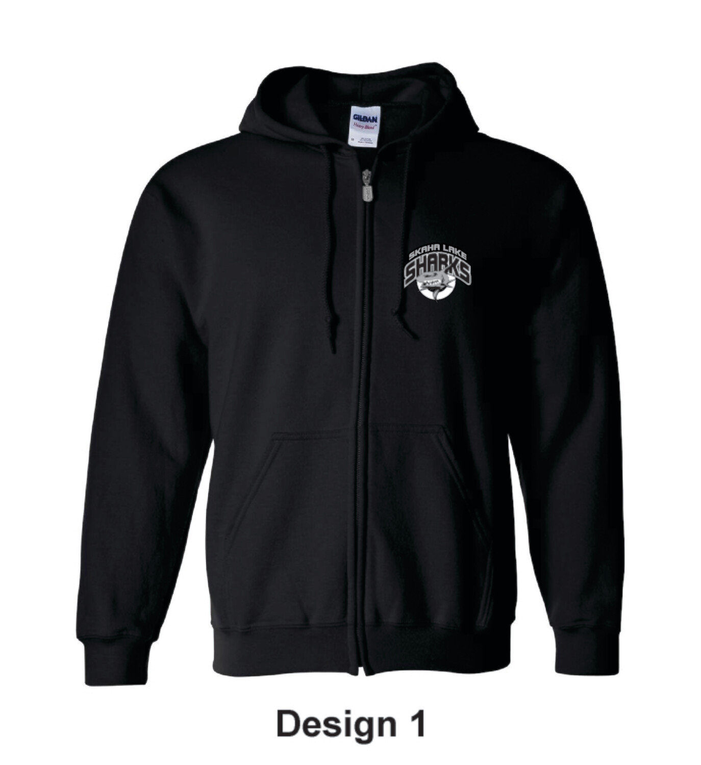 Embroidered Cotton Zip Up Hoodie