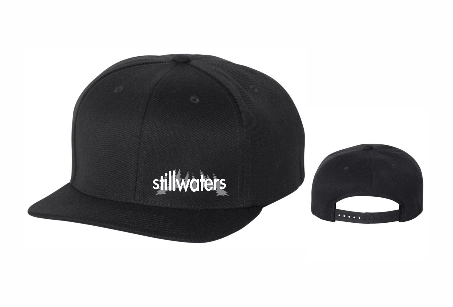 Flatbill Snapback Hat EMBROIDERED