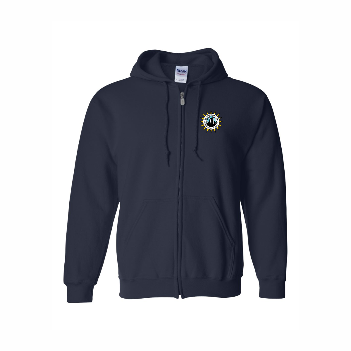 STAFF Zip Up Hoodie, Colour: Navy