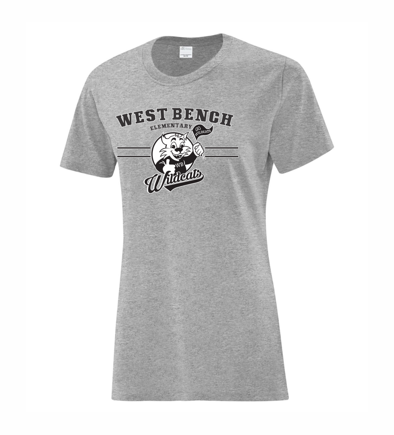 STAFF Ladies Cotton T-Shirt, Colour: Sports Grey