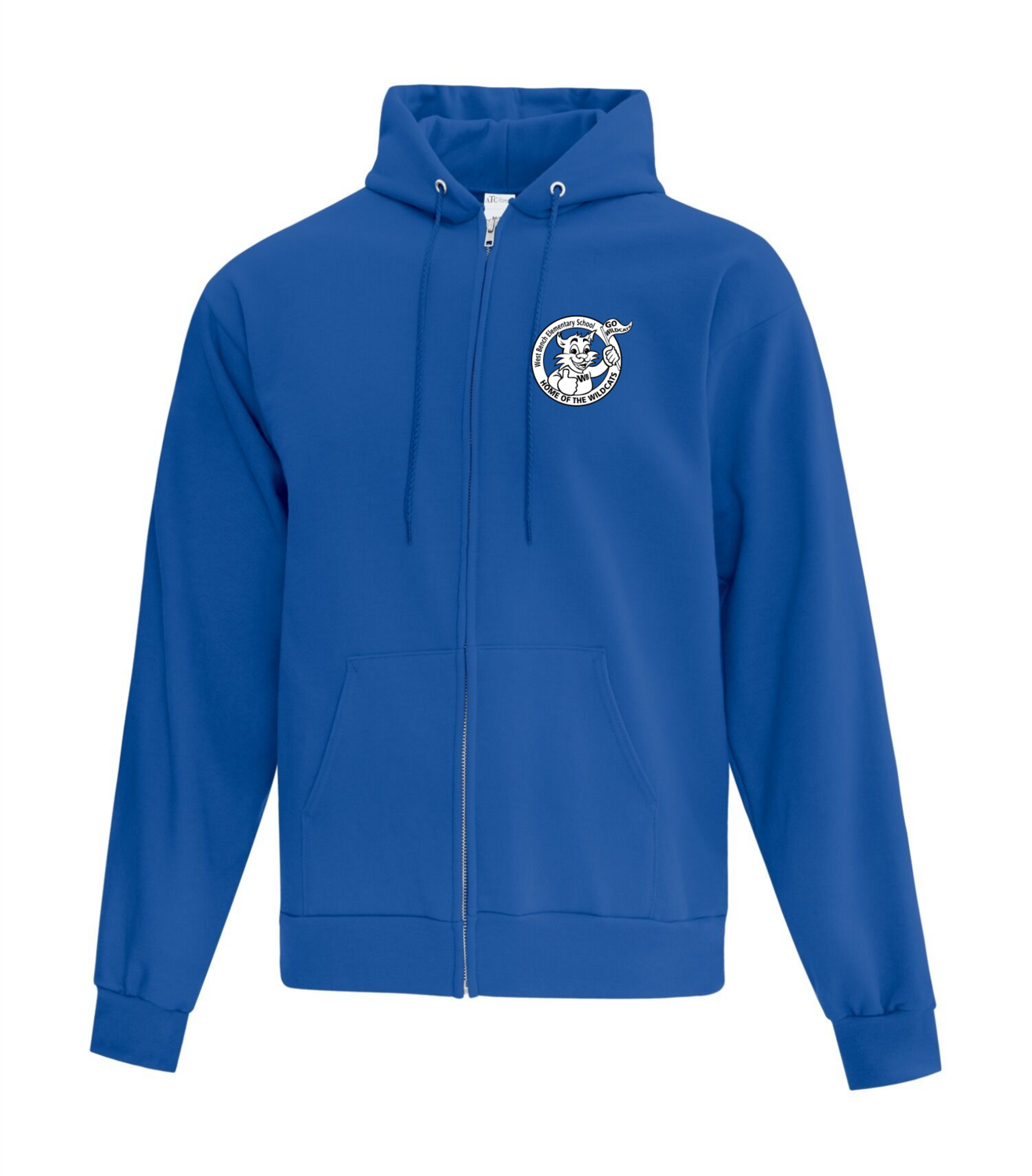 STAFF Zip Up Hoodie, Colour: Royal