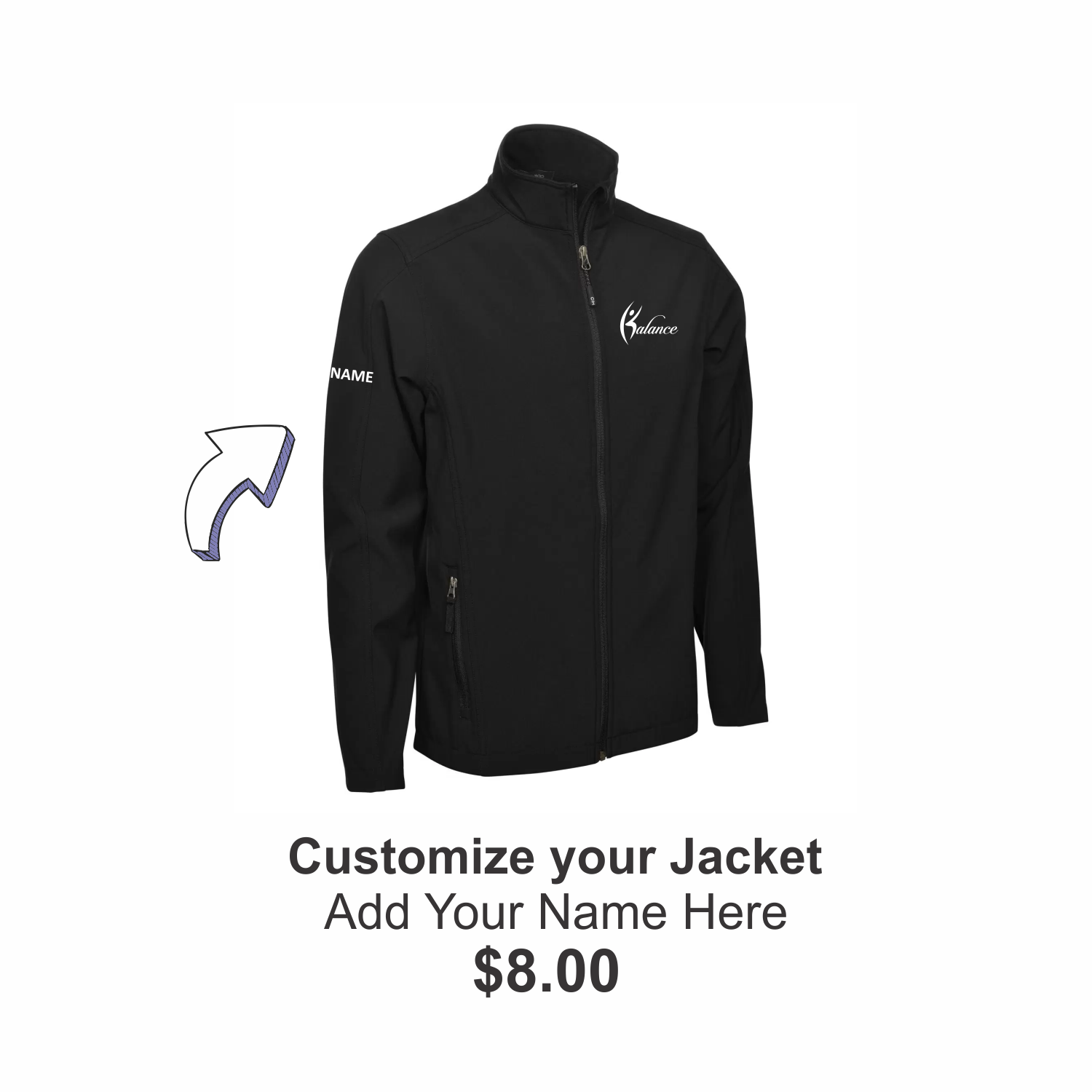 Mens Softshell Jacket, Add Name?: Yes