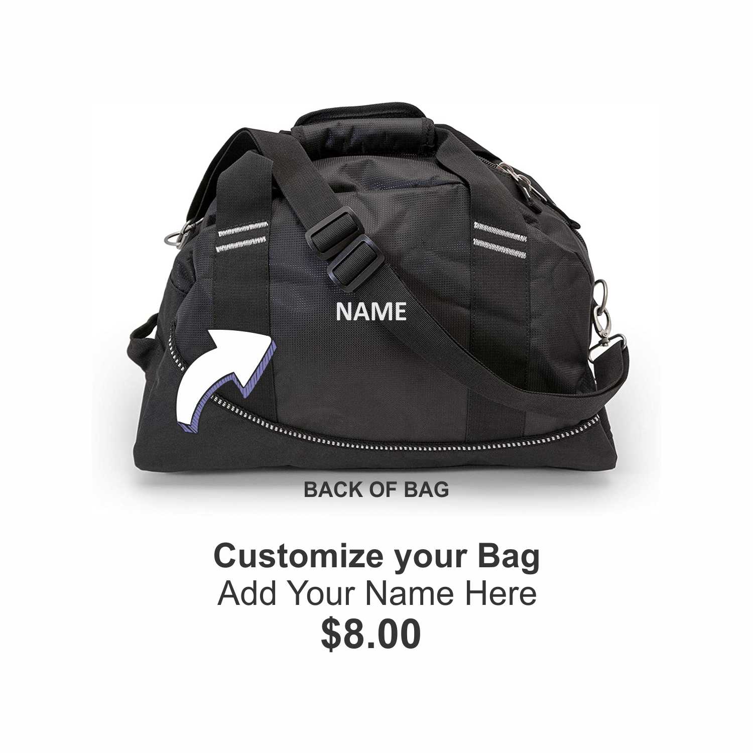 Duffel Bag, Add Name?: Yes