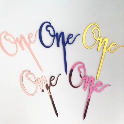 One Cake Toppers