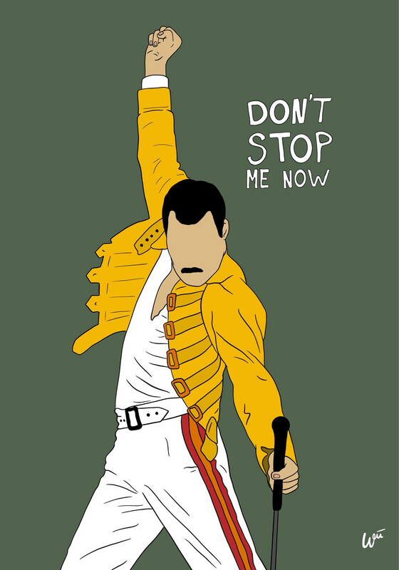 Don`t stop Freddie! 30x40 cm