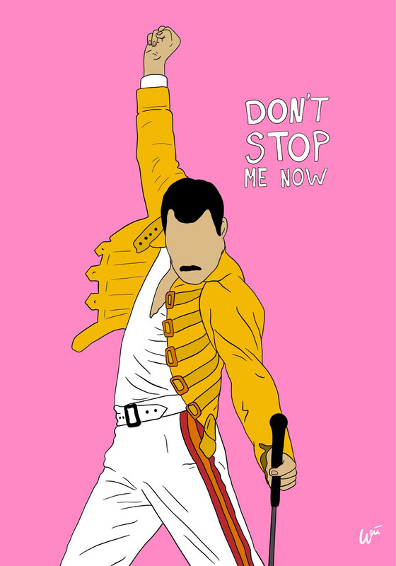 Don´t stop Freddie! 30x40cm