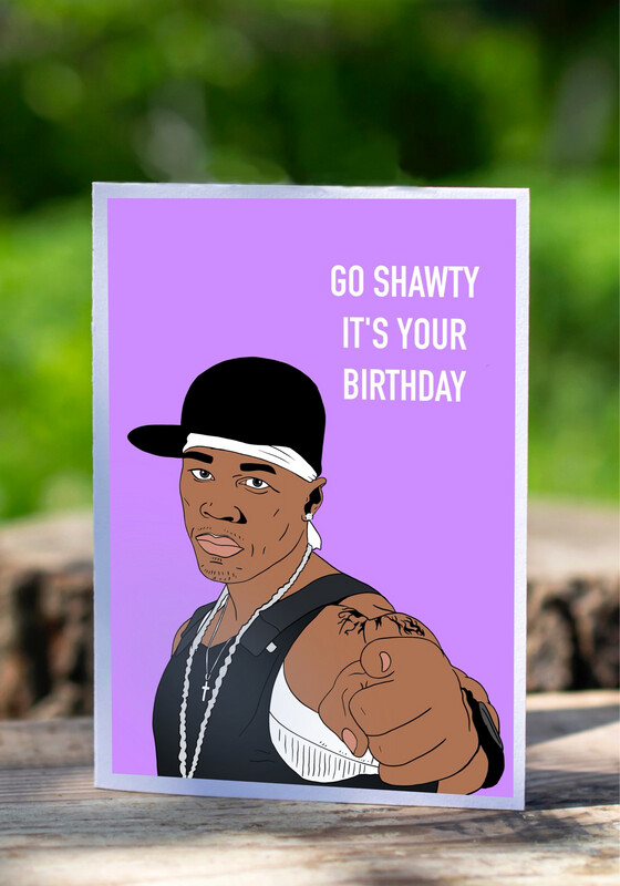 50 Cent Bursdagskort