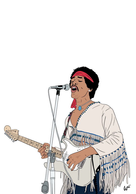 JIMI HENDRIX A3
