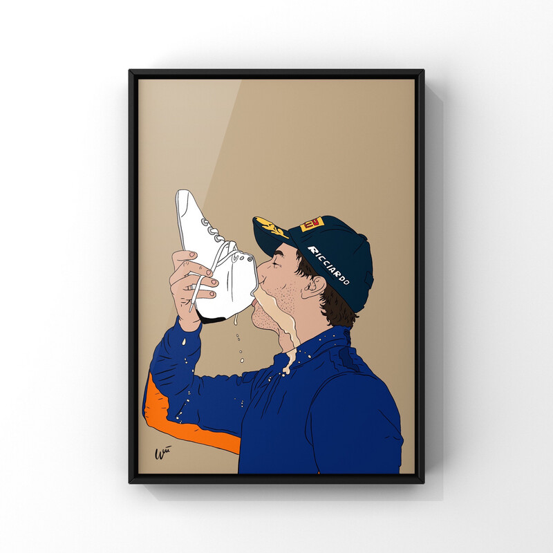 Ricciardo «Shoey» 50x70 Cm